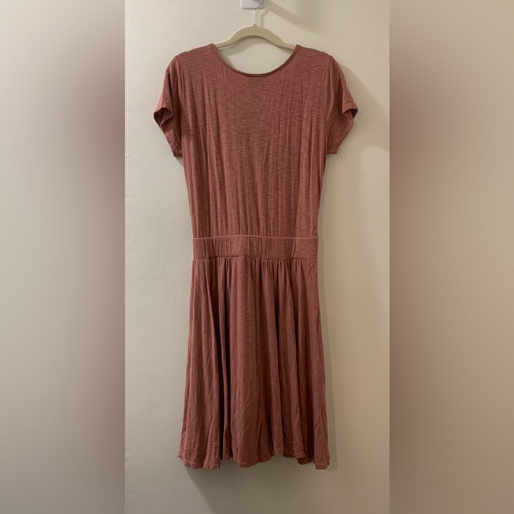 DOLAN by ANTHROPOLOGIE Knotted Taya Dress in Pink Rose - Picture 4 of 6